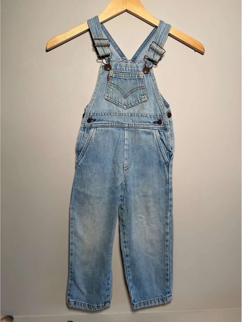 Vintage Orange Tag Little Levi’s Overalls Size 4t